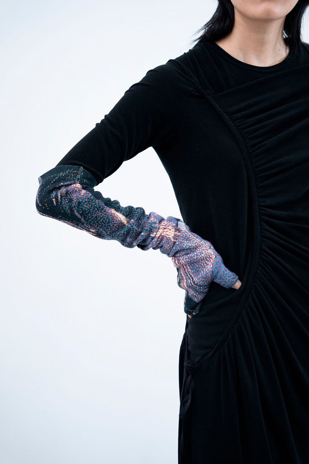 【24AW】Orbs Knit Arm Covers [night] - オーブスニットアームカバー [ナイト] / AW24KN04