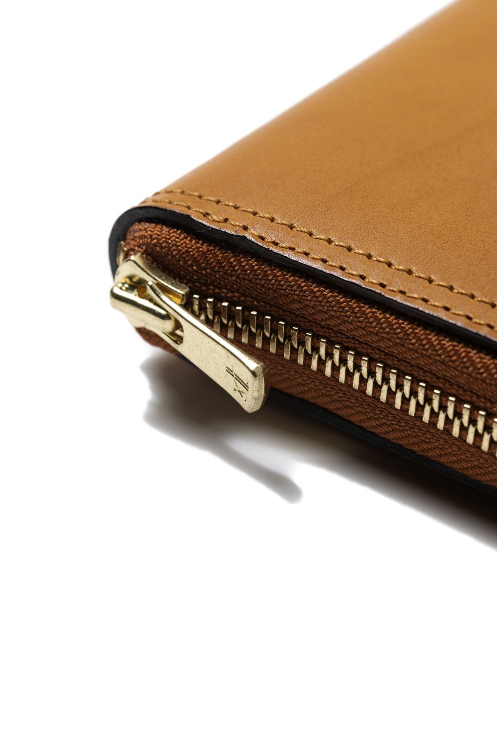 LEATHER VOYAGE ROUND ZIP LONG WALLET [MEAL] Type-A | ロングウォレット (ラウンドジップ) / キャメル
