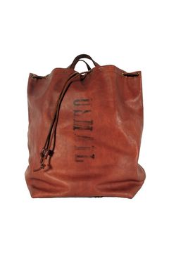 【25SS予約受付中｜12/17まで】LEATHER MAIL PURSE BAG - LARGE | 巾着バッグ (ラージ)
