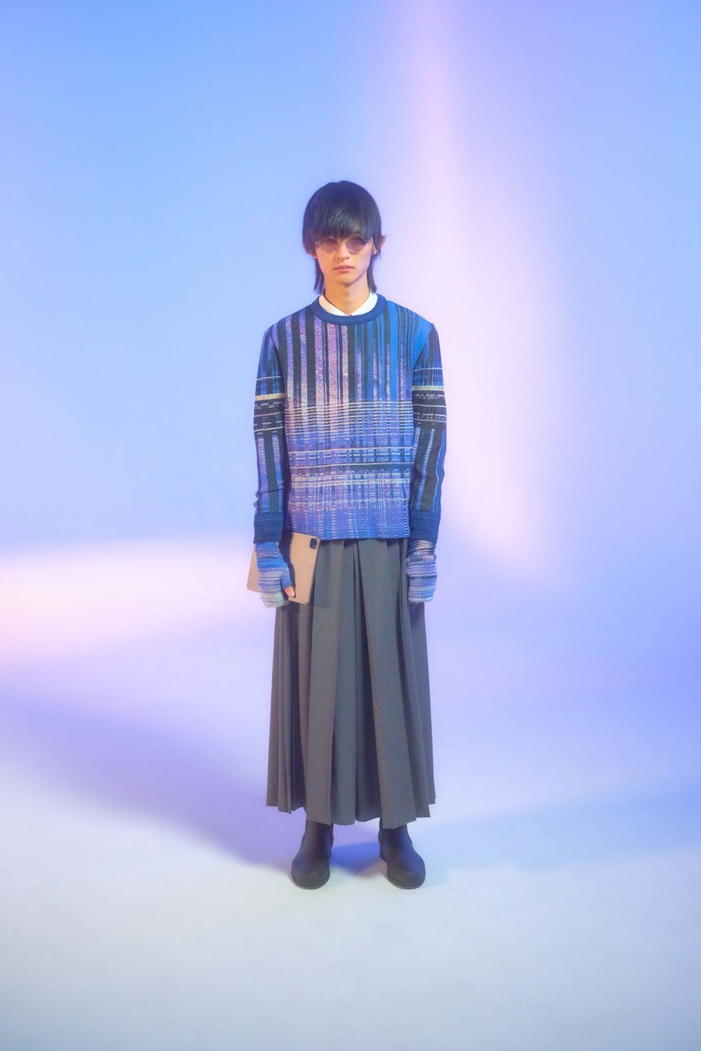 HATRA - 【22AW】Hak Pleats Pants [grey] - ハカマプリーツパンツ