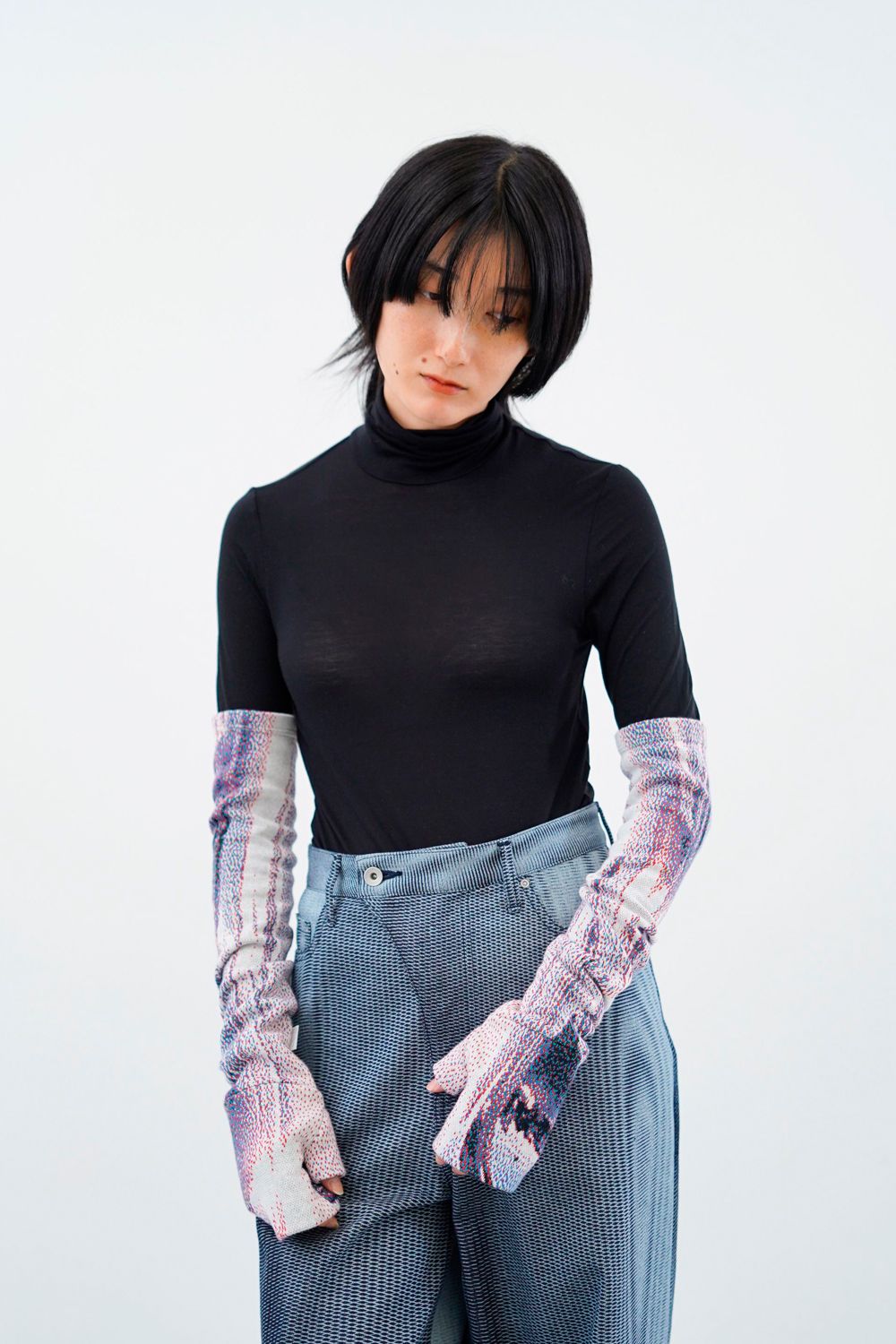 【24AW】Orbs Knit Arm Covers [morning] - オーブスニットアームカバー [モーニング] / AW24KN04