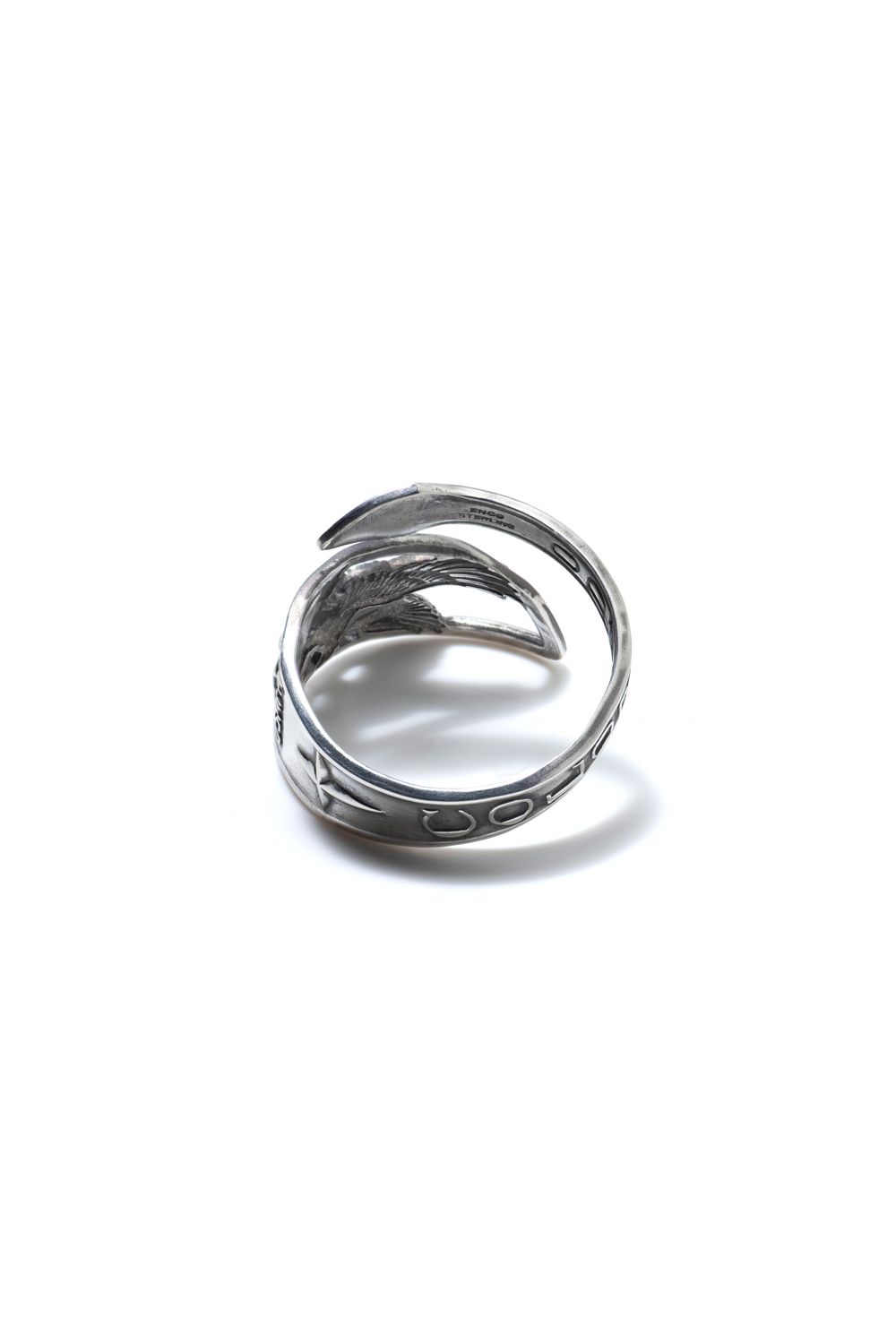 【1点もの】EAGLE TWIST SPOON RING / イーグルツイストスプーンリング [OX]