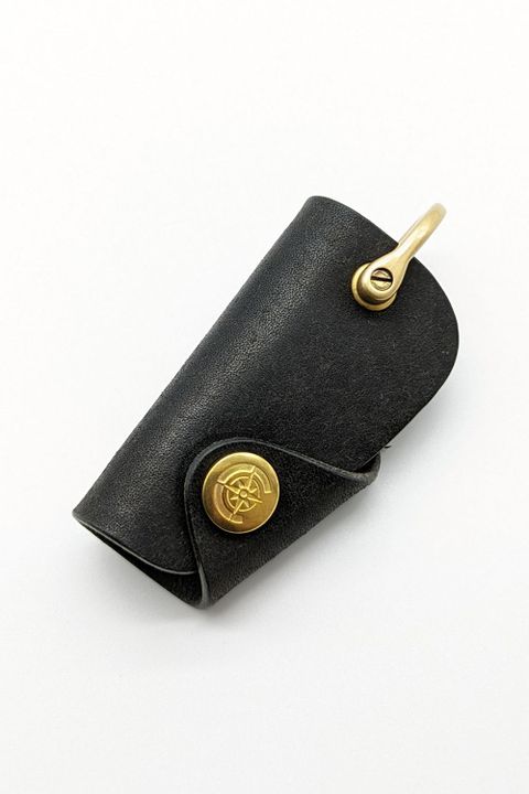 ボタンフックキーケース S [ブラック] / Button Hook Key Case [BLACK] - プエブロ