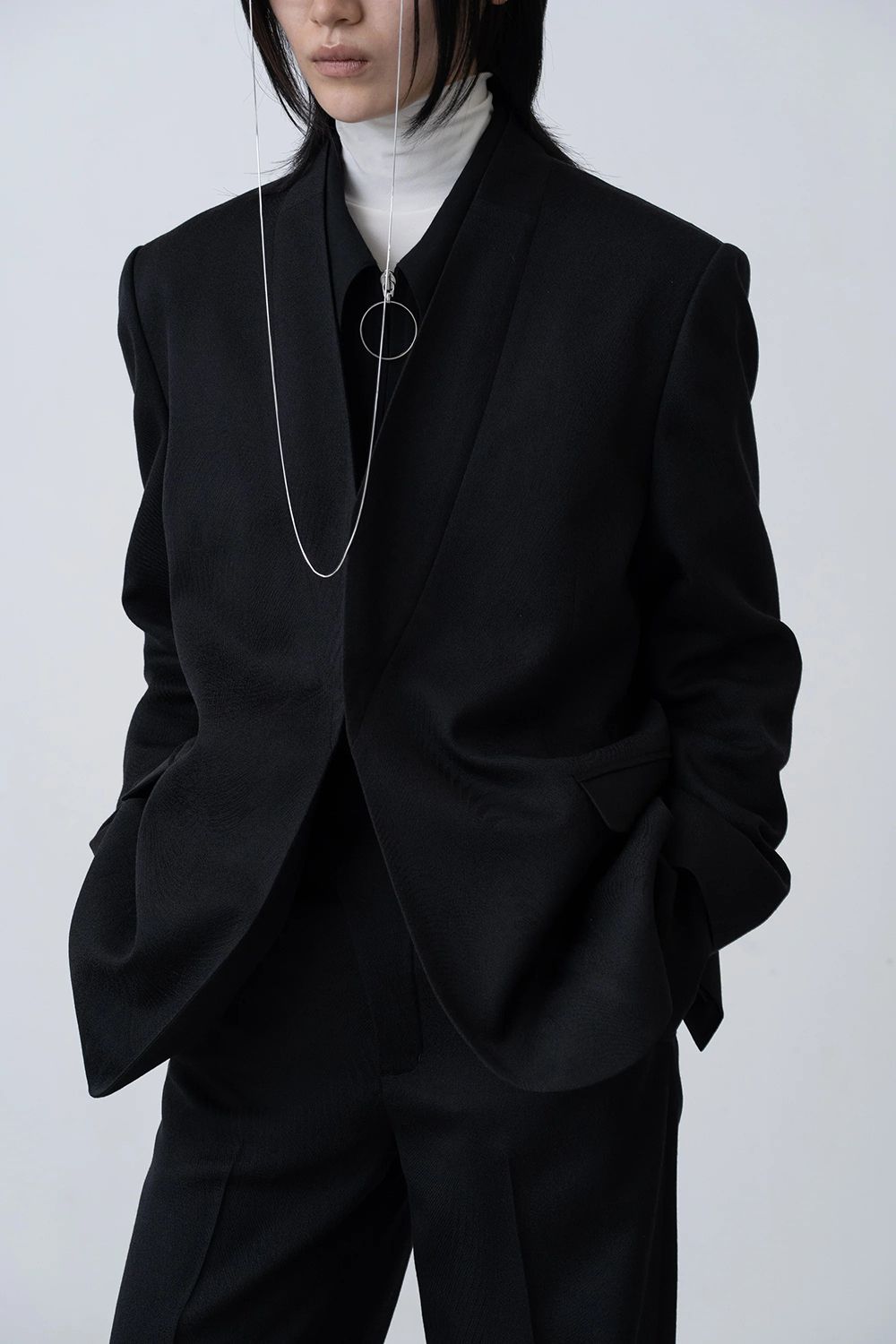 【26AW / 予約受付中】O Blouse [black] - オーブラウス [ブラック] / FW26SH02