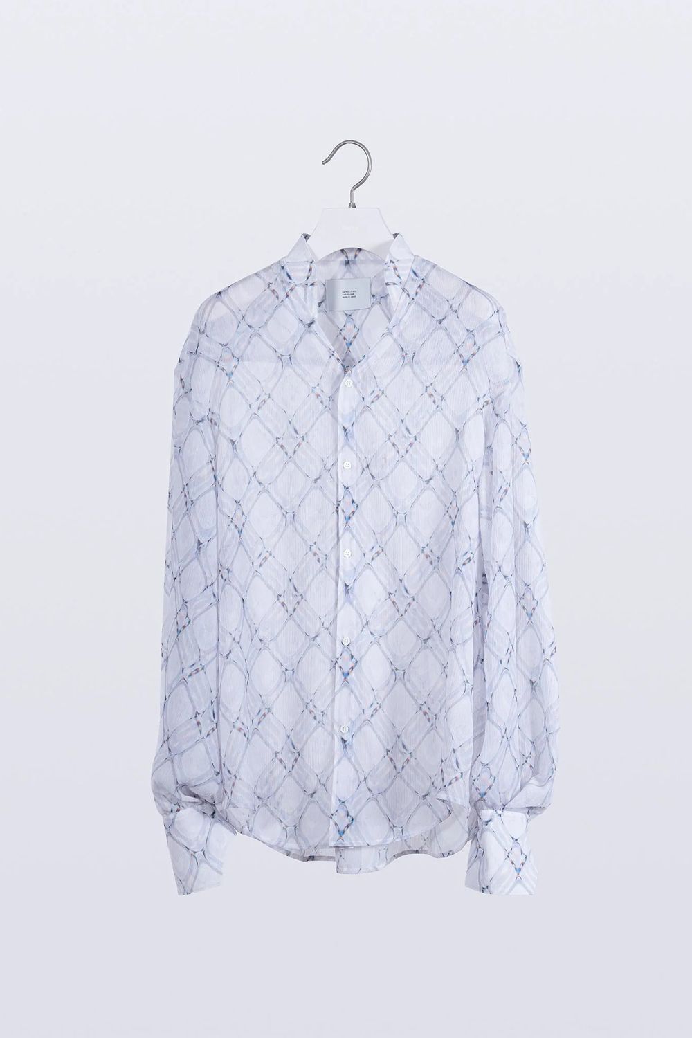 【26SS / 予約受付中】Lattice Sheer Shirt [white] - ラティスシアーシャツ [ホワイト] / SS26SH04