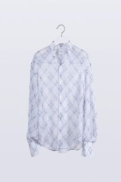 【26SS / 予約受付中】Lattice Sheer Shirt [white] - ラティスシアーシャツ [ホワイト] / SS26SH04