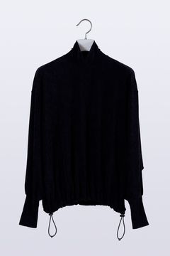 【24AW】Lunar Velour Moc Top [black] - ルナーベロアモックトップ [ブラック] / AW24TO03