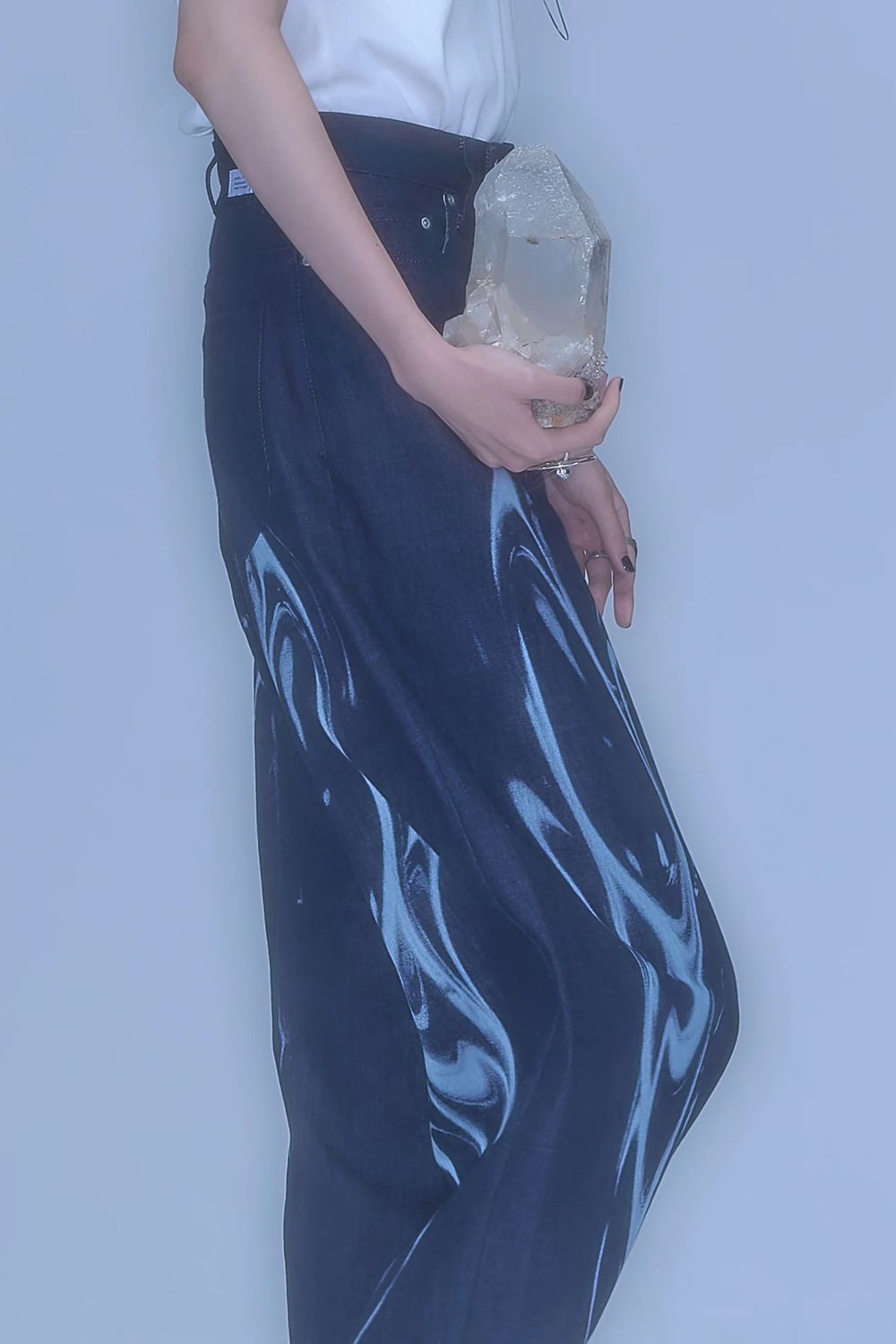 【26SS / 予約受付中】Refract Bleach Denim [navy]  - リフラクトブリーチデニム [ネイビー] / SS26BT09