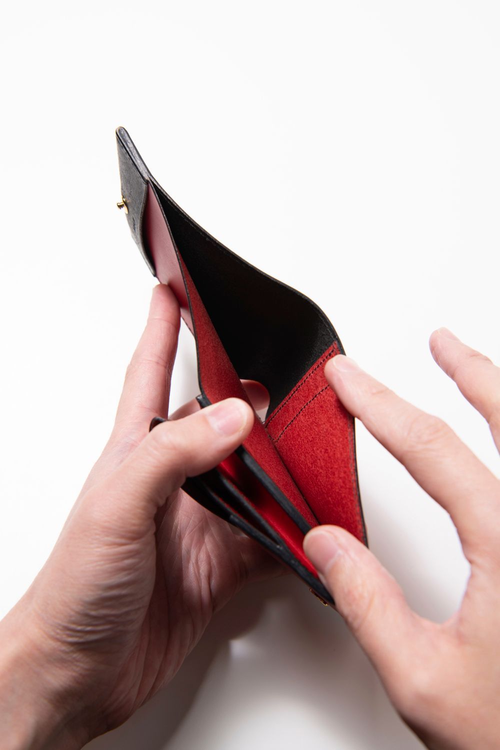 LERAY BF BC - Short wallet [BLACK×RED] / ルレイ ビーエフビーシー - 二つ折り財布 [ブラック×レッド]