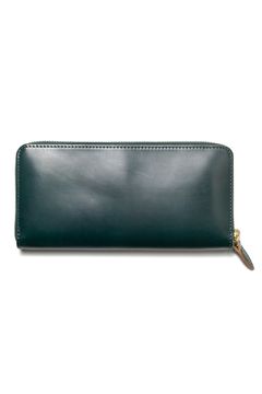 【25SS予約商品】シェルコードバンラウンドジップロングウォレット [グリーン] / LEATHER GARRISON ROUND ZIP LONG WALLET [GREEN]