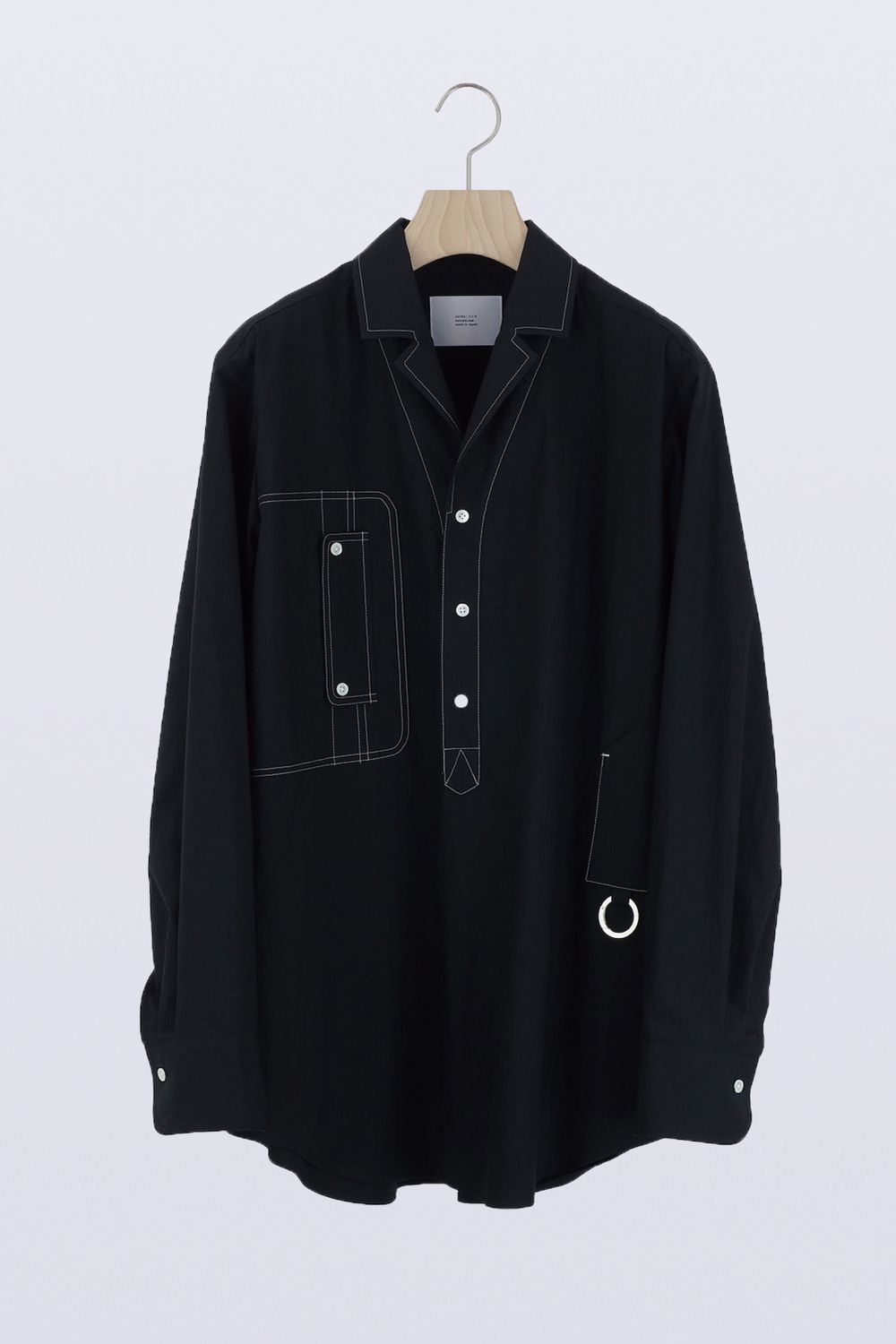 HATRA - 【21SS】Calm Organ Shirt [BLACK] - カームオルガン