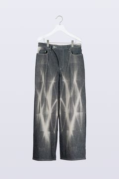 【25SS】Kiriko Bleach Denim [black]  - 切子ブリーチデニム [ブラック] / SS25BT06