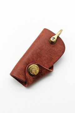 ボタンフックキーケース S [レッド] / Button Hook Key Case [RED] - プエブロ