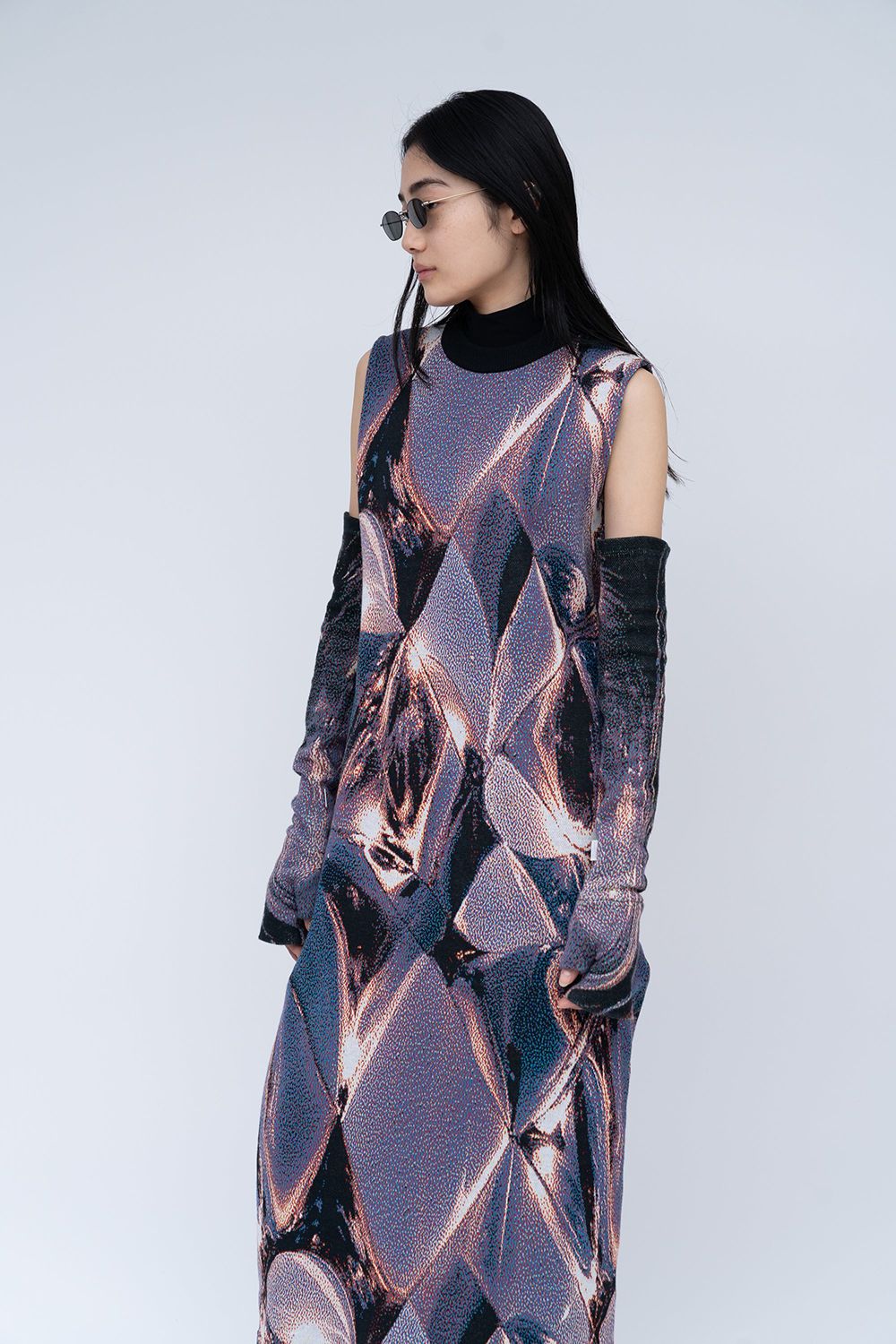 【ラスト1点 / 25AW】Time Lapse Knit Robe [night] - タイムラプスニットローブ [ナイト] / FW25KN02