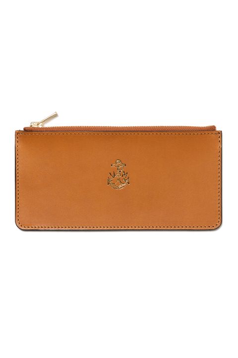 LEATHER NAVAL ZIP LONG WALLET [MEAL] | ネイバル ジップロングウォレット / キャメル