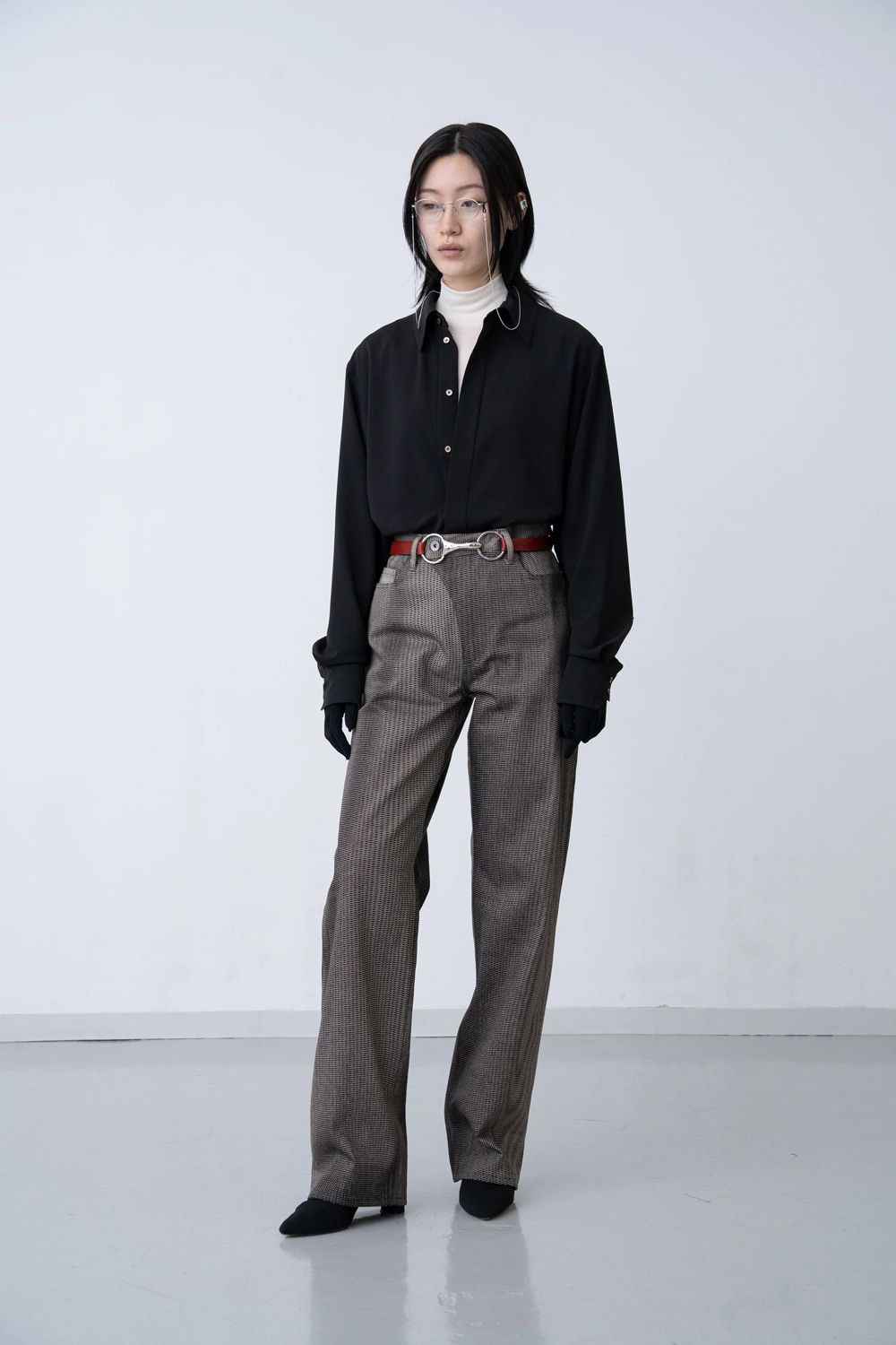 【26AW / 予約受付中】Orbital Belt LT [terracotta] - オービタルベルト レザー [テラコッタ] / FW26AC03