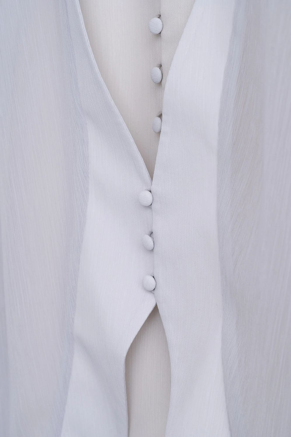 【26AW / 予約受付中】Winker Sheer Gown [ivory] - ウィンカーシアーガウン [アイボリー] / FW26RO02