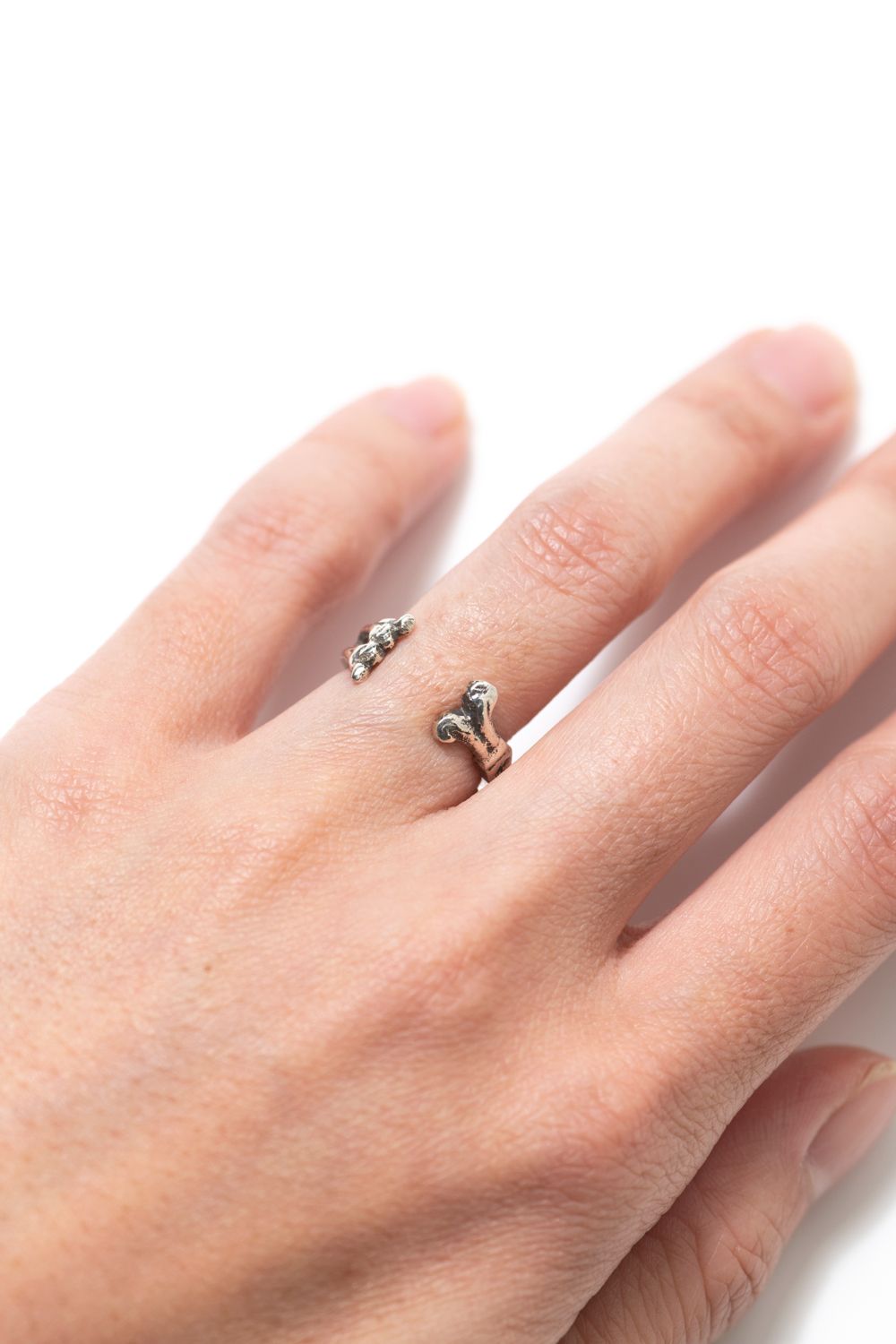 【1点もの】TWIN CLAW SPOON RING / ツインクロウスプーンリング [OX]