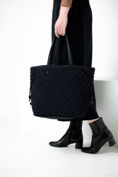 WAF-FUL TOTE [Black] / ワッフルトート [ブラック]