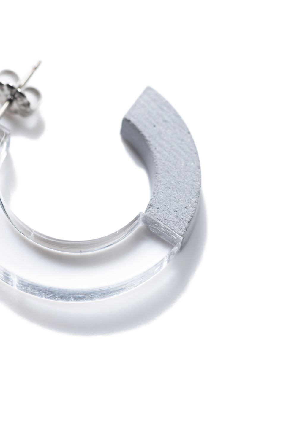 フープピアス | mortar & acrylic