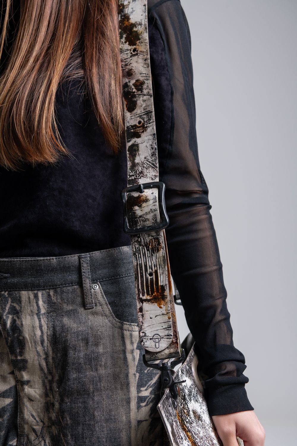 【お取り寄せ可能】レザーショルダーコード [都市型迷彩]