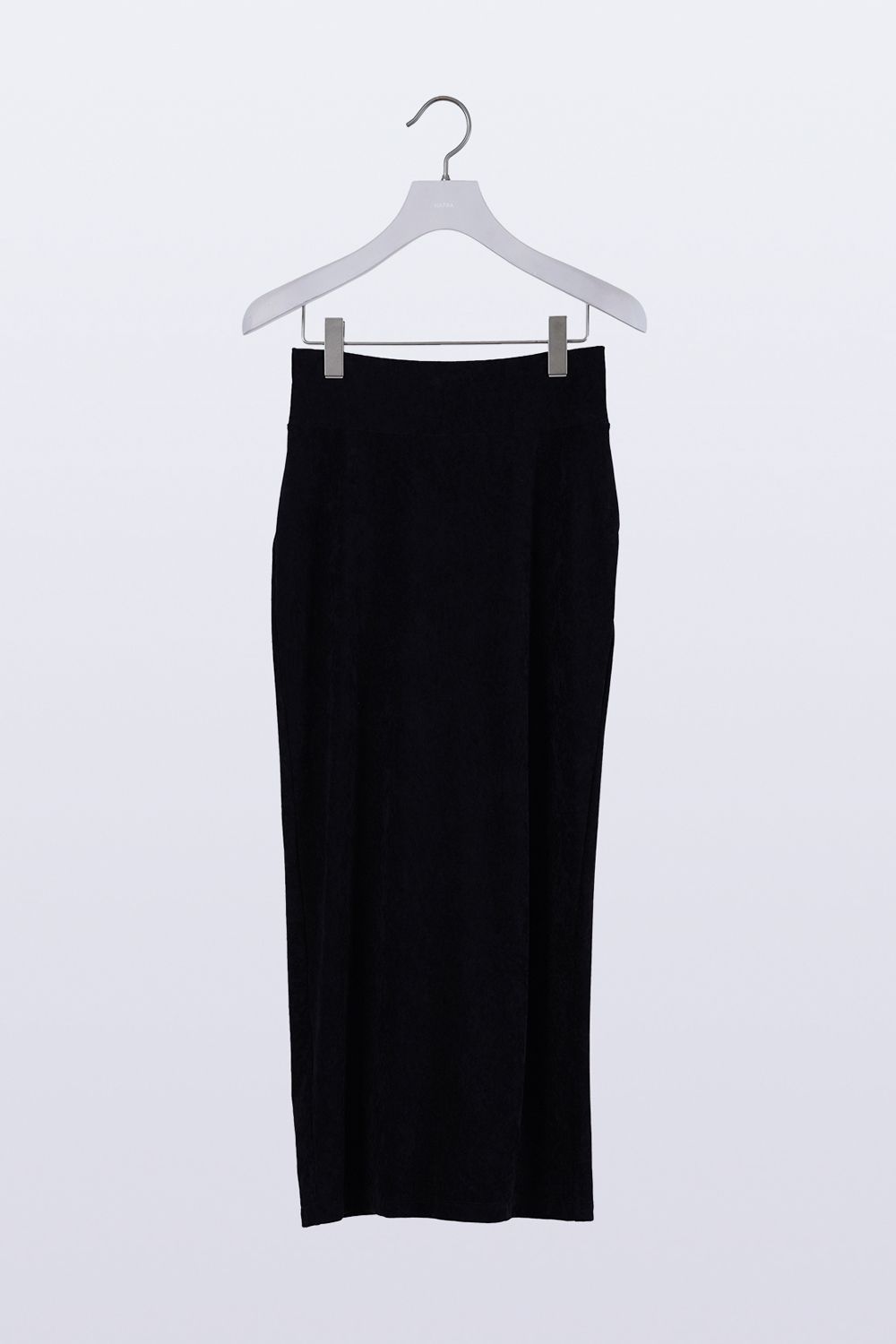 HATRA - 【24AW】Lunar Velour Skirt [black] - ルナーベロア