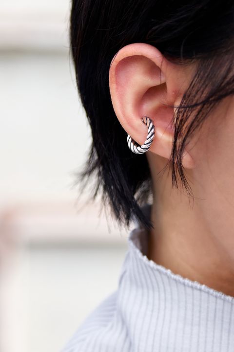 【お取り寄せ可能】press earcuff L (SV) / プレスイヤーカフL [HRA0042CFL]