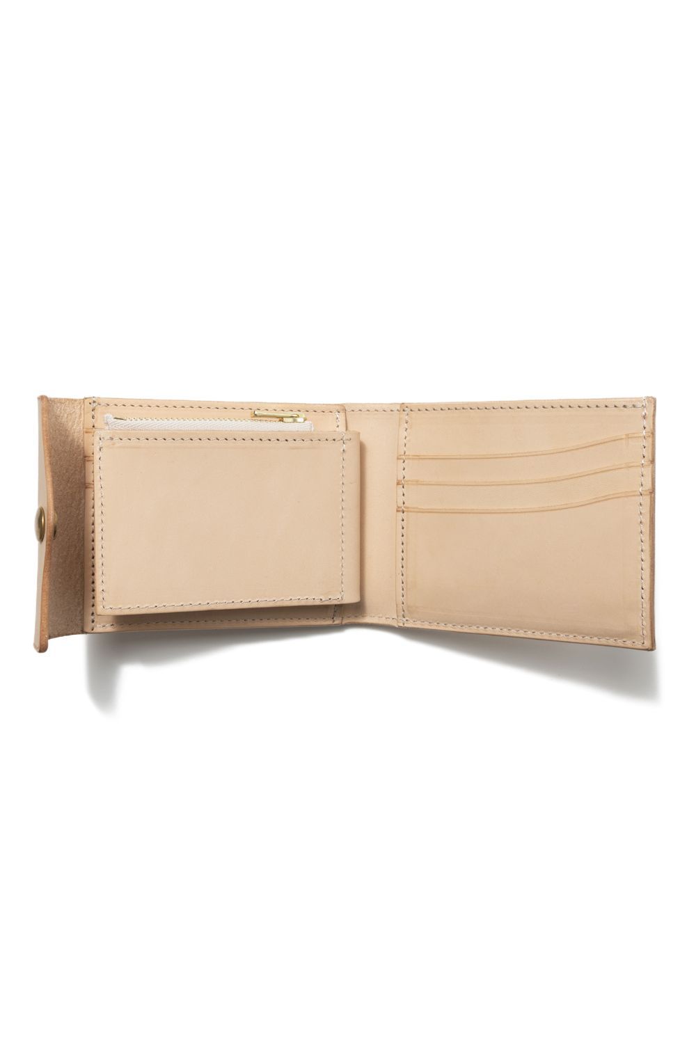 【25SS予約受付中｜12/17まで】レザーネイバルミドルウォレット [ベージュ] / LEATHER NAVAL MIDDLE WALLET [SAND]