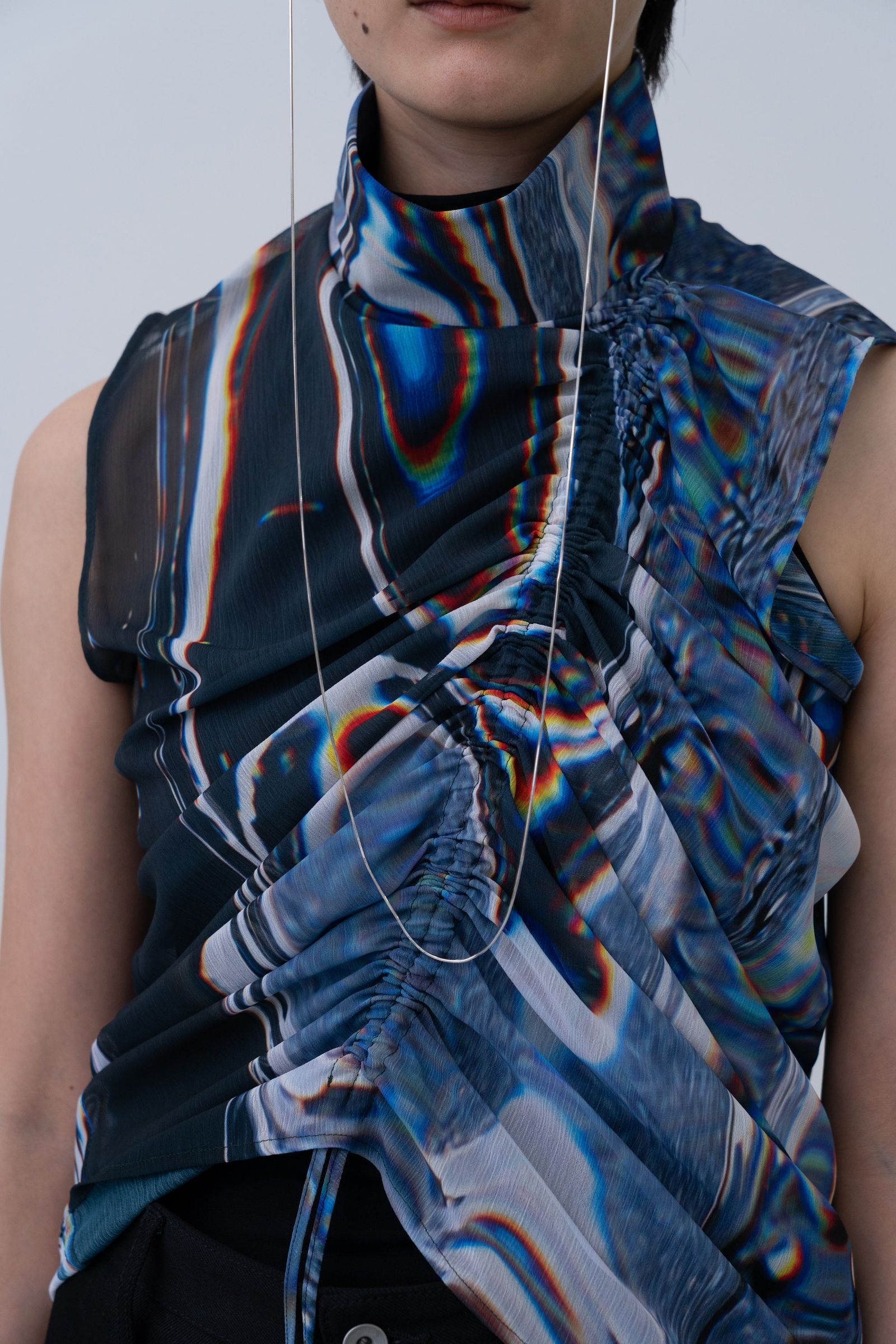 Phenomenal Sheer Blouse [oil-black]
