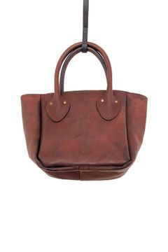 【25SS予約受付中｜12/17まで】レザーオールドトートバッグ - スモール [キャメル] / LEATHER OLD TOTE BAG - SMALL [CAMEL]