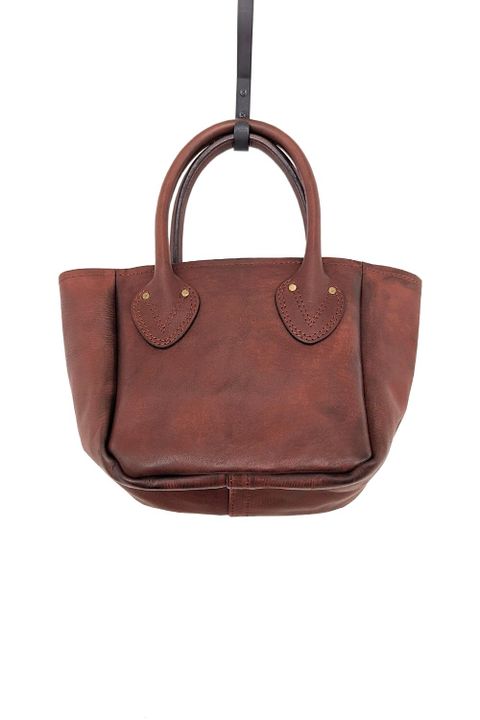 【26SS / 予約受付中】レザーオールドトートバッグ - スモール / LEATHER OLD TOTE BAG - SMALL (6色展開)