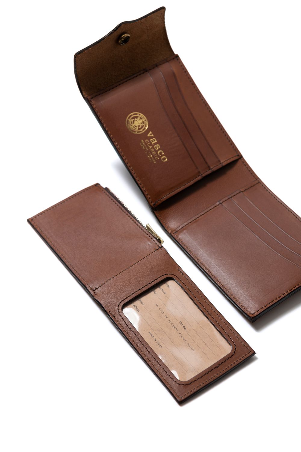 【25SS予約商品】LEATHER NAVAL MIDDLE WALLET [CORTESIA] | ネイバル ミドルウォレット / ブラウン