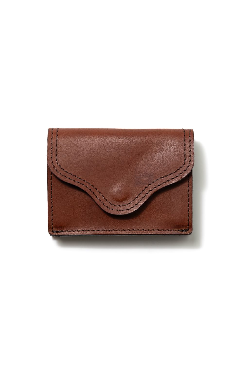 【ラスト1点 / 25SS】LEATHER VOYAGE POCKET WALLET [CORTESIA] | ポケットウォレット (三つ折り) / ブラウン