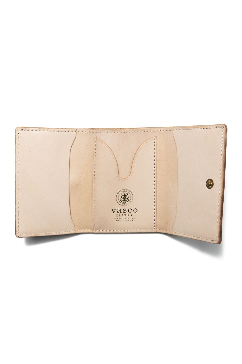 LEATHER GARRISON POCKET WALLET [NAVY] | シェルコードバン ポケットウォレット (三つ折り) / ネイビー
