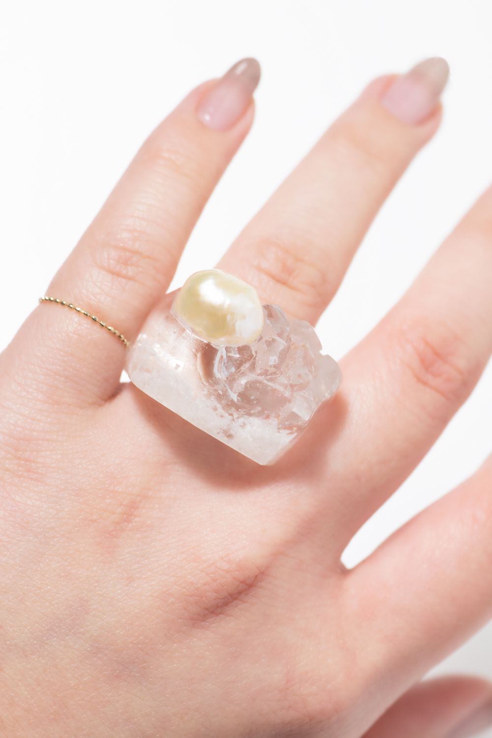 Double pearl Ring / ダブルパールリング