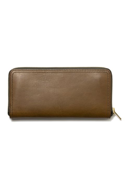 LEATHER VOYAGE ROUND ZIP LONG WALLET [VERDE] | ロングウォレット (ラウンドジップ) / オリーブ