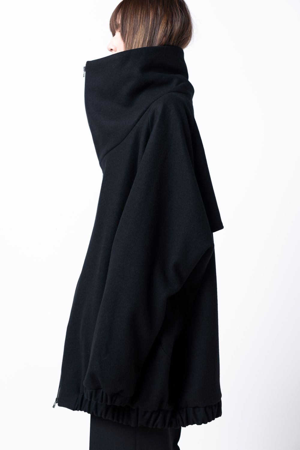 【23AW】blouson coat [BLACK] - ブルゾンコート [ブラック] / vuy-a23-c01