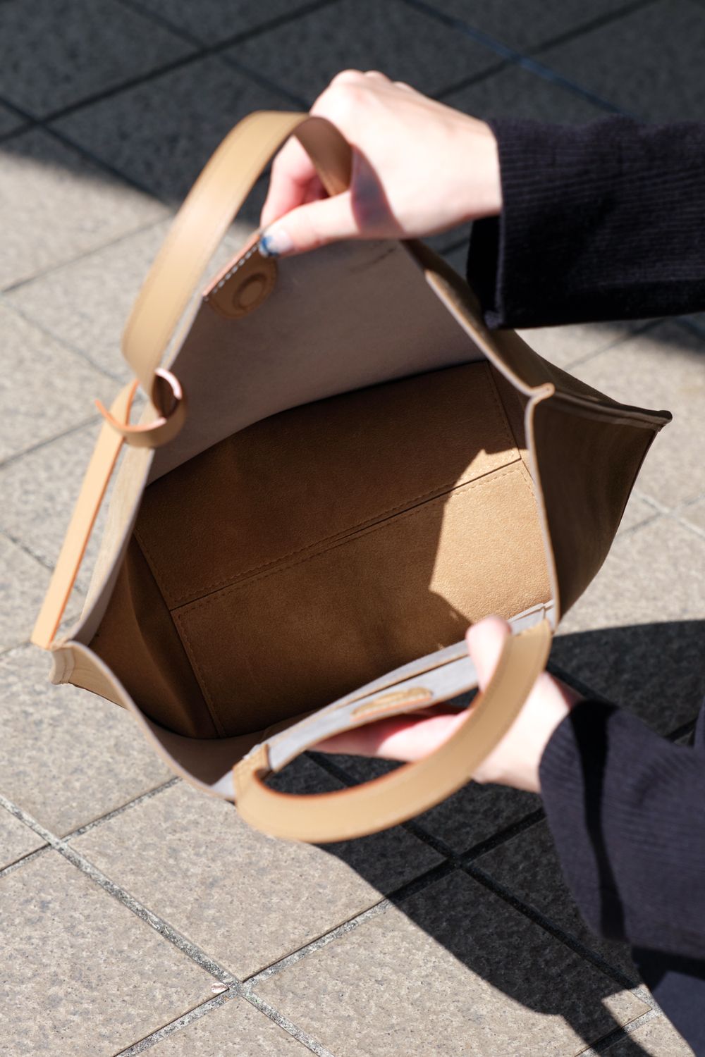 flat bag - tote [camel] / フラットバッグトート [キャメル]