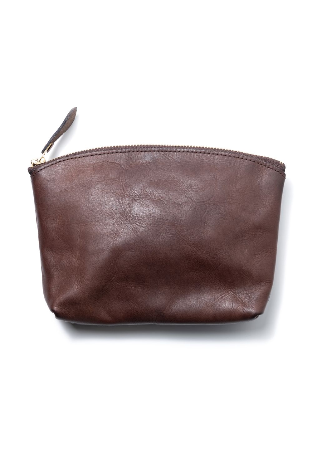 【26SS / 予約受付中】LEATHER TRAVEL PORCH [BROWN] | トラベルポーチ / ブラウン