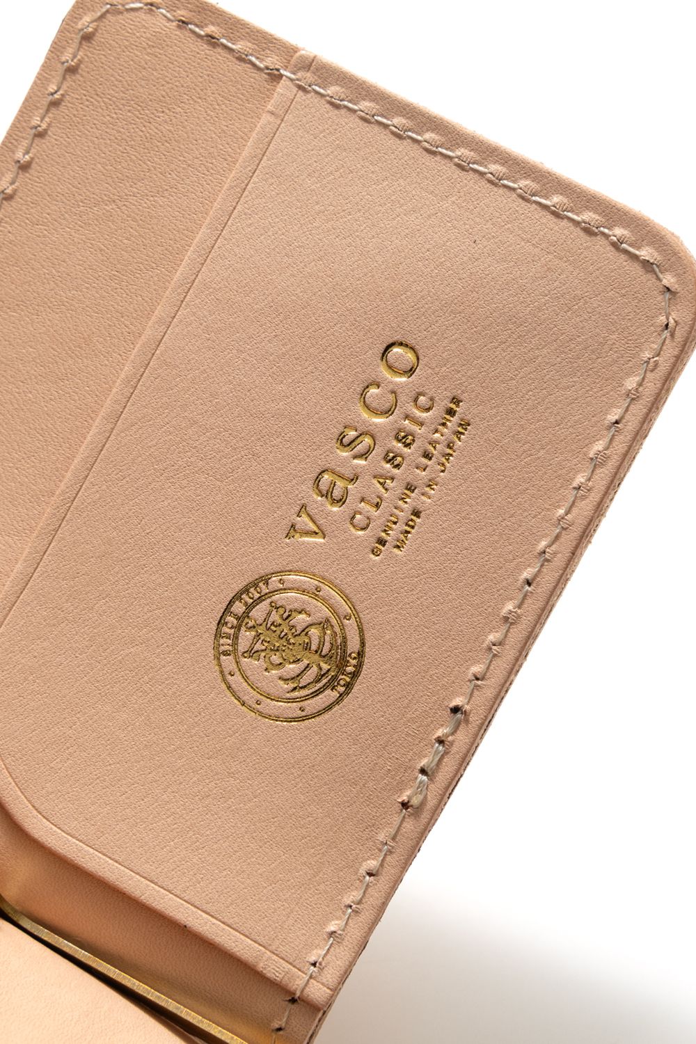 【ラスト1点 / 25SS】LEATHER GARRISON MONEY CLIP [BACKSKIN-WHYSKY] | シェルコードバン マネークリップ / バックスキン ウイスキー