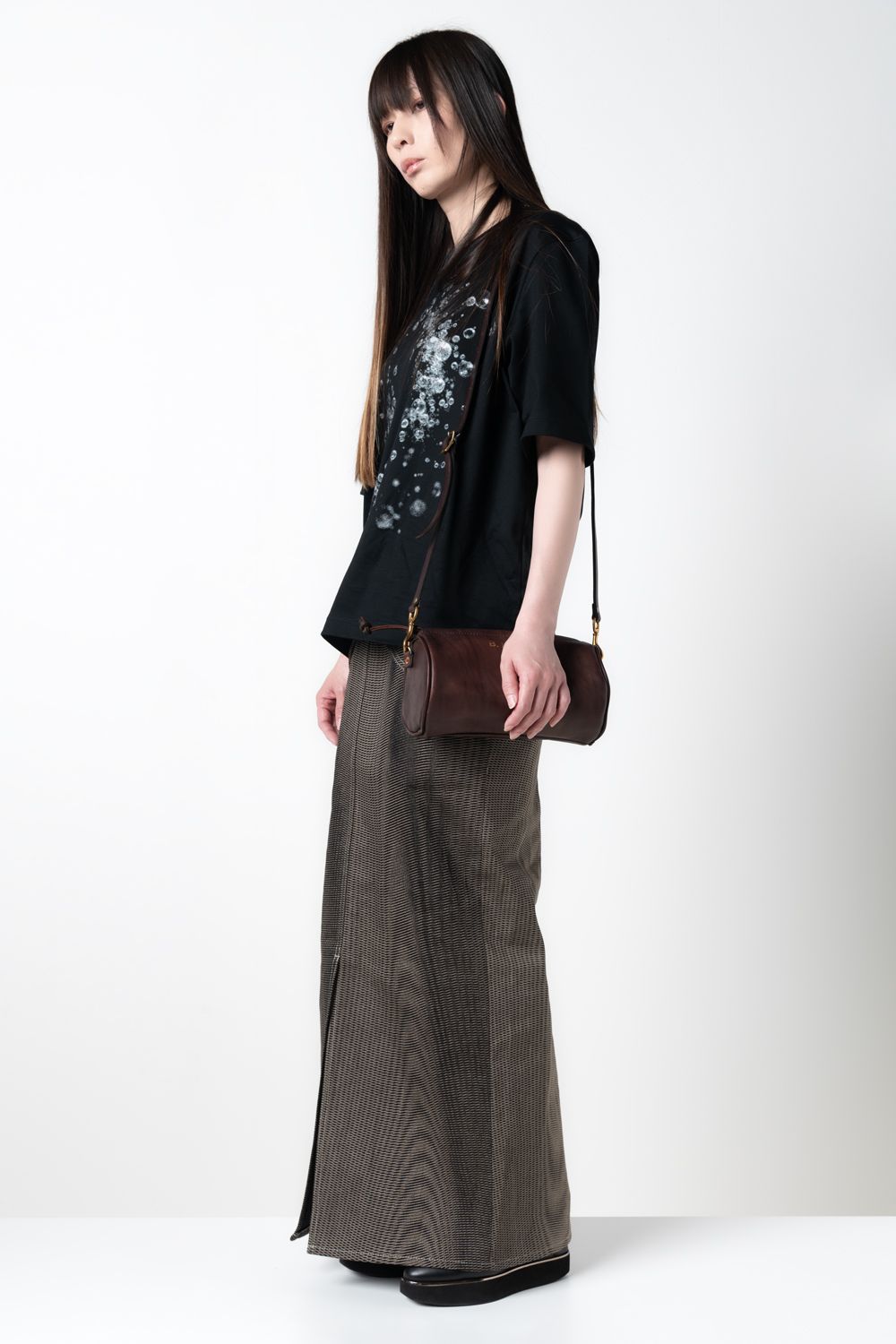 【ラスト1点 / 26SS】LEATHER VOYAGE DRUM BAG [BROWN] | レザードラムバッグ / ブラウン