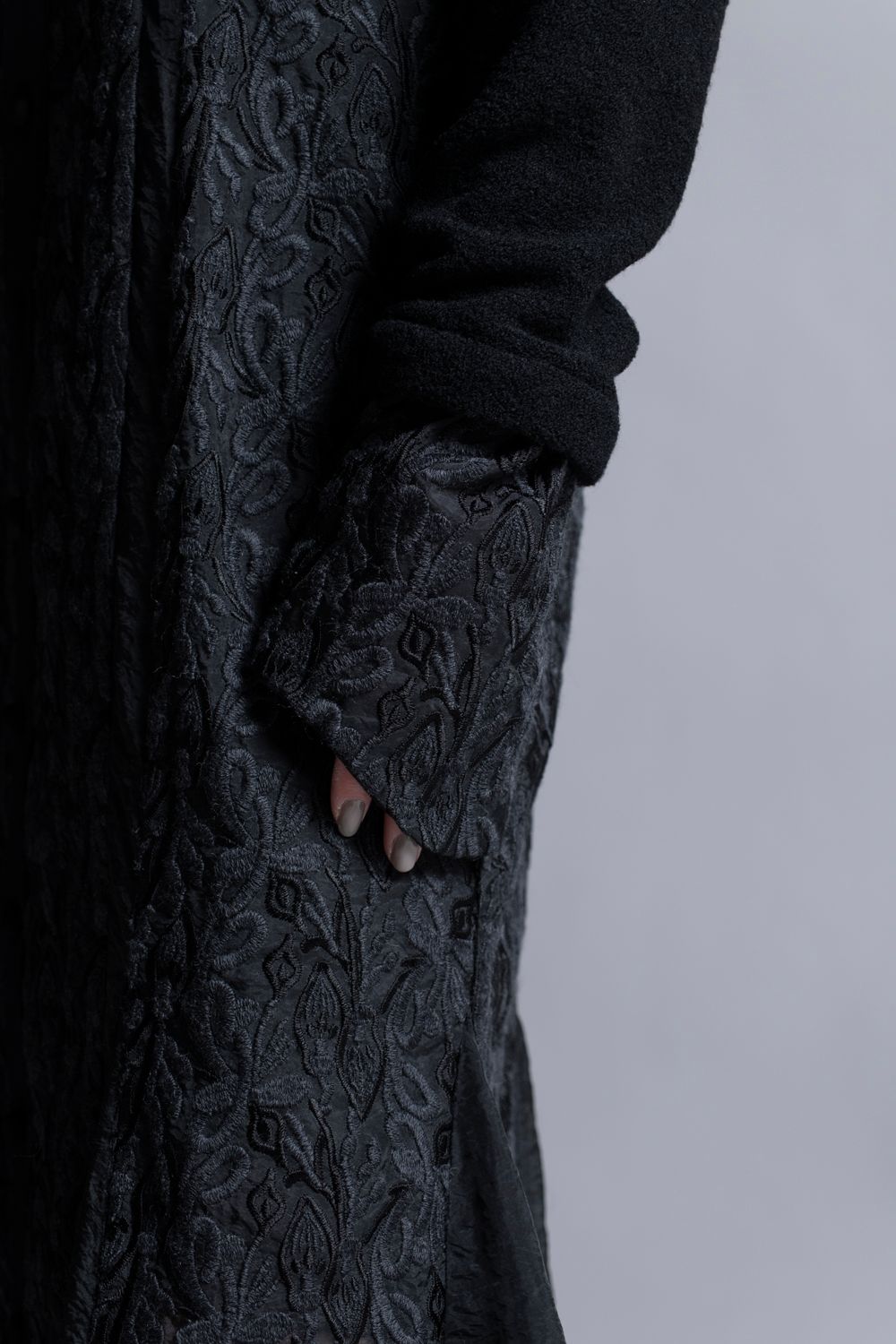 AOIWANAKA - 【24AW】CHILI PEPPER レースシアードレス [Black