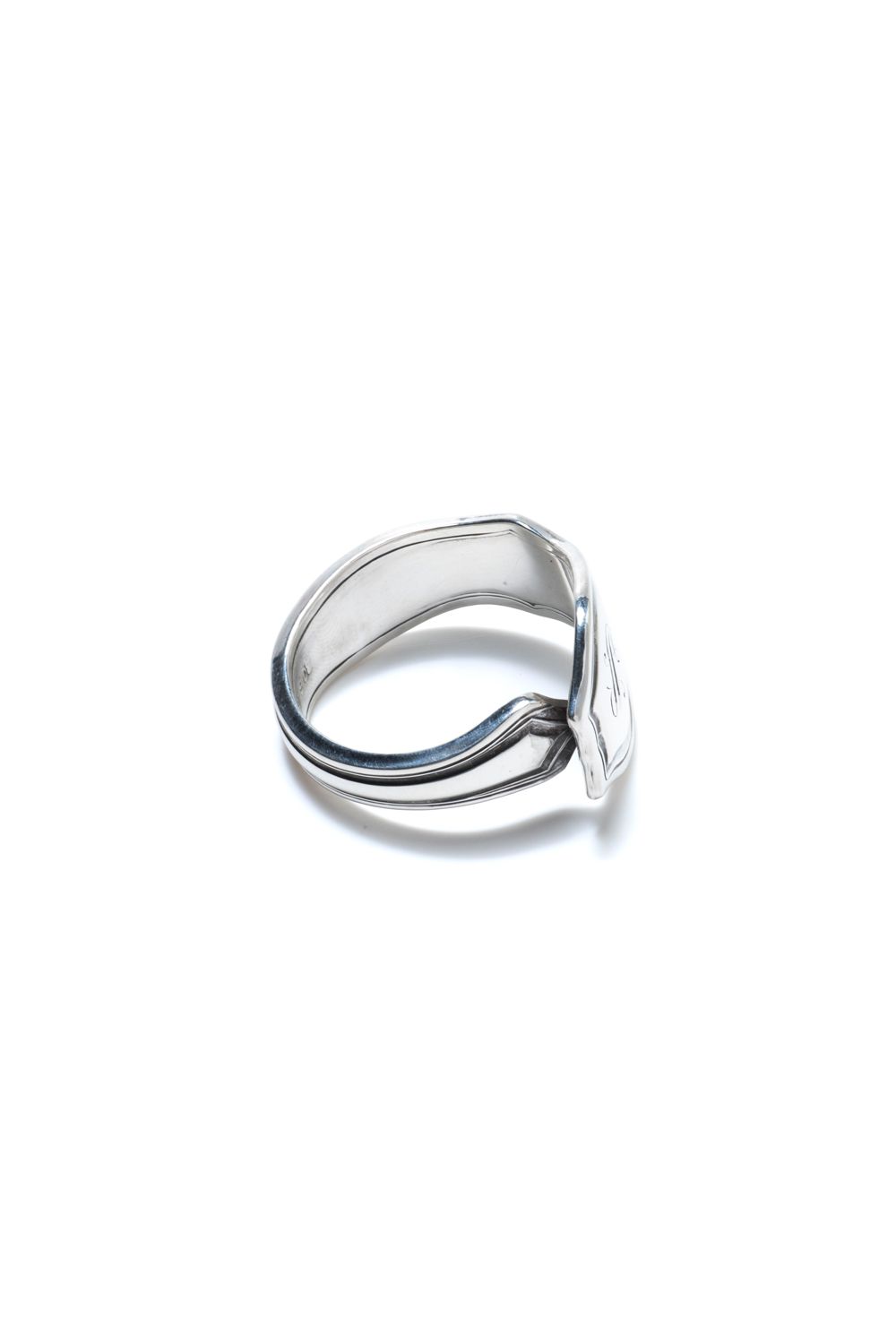 【1点もの】CREST CARVE SPOON RING / クレストカーブスプーンリング [SV]