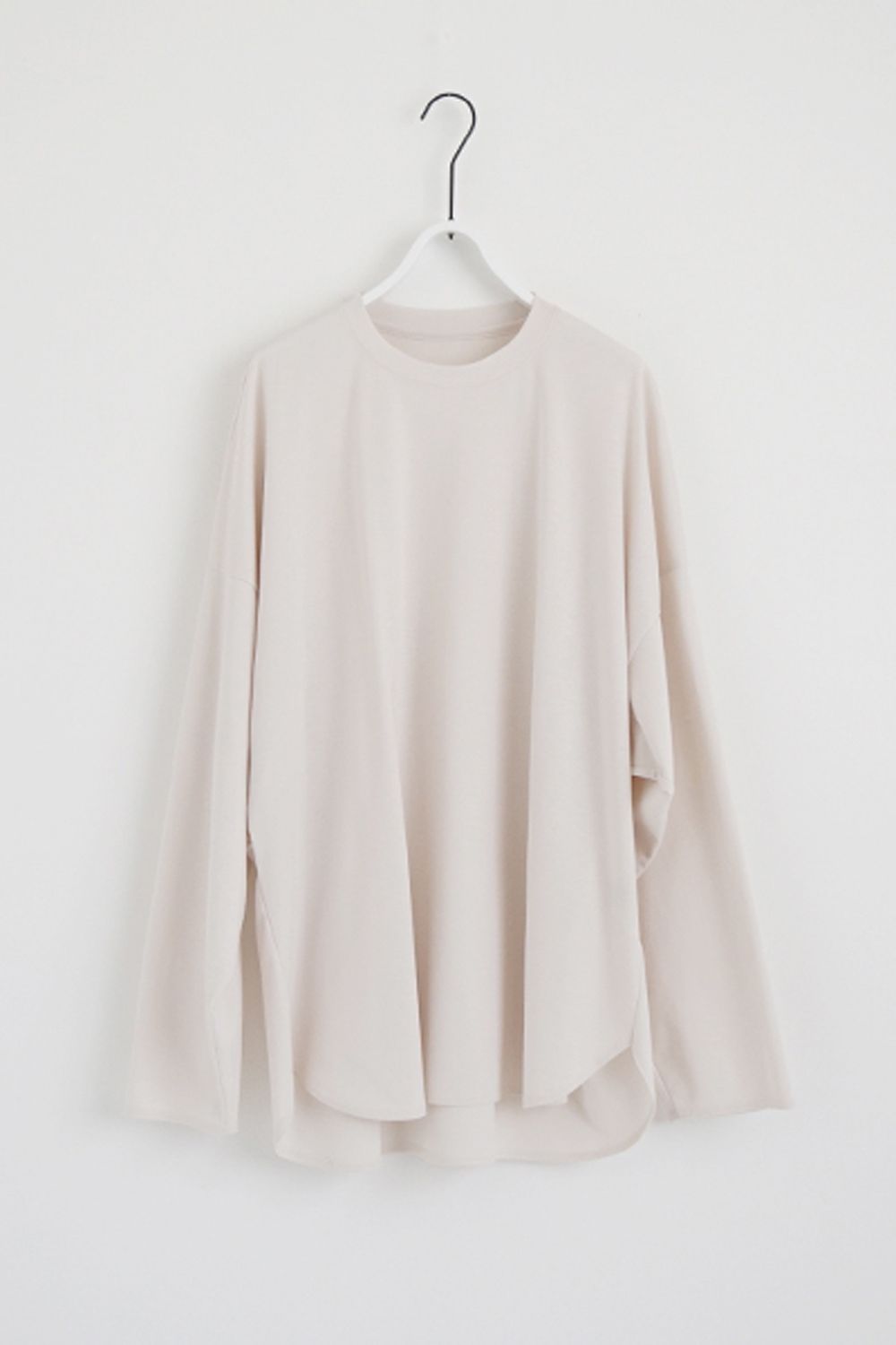 【24SS】basic long t-shirt [LIGHT BEIGE] - ベーシックロングTシャツ [ライトベージュ] / vu-s24-t04