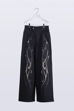 【26SS / 予約受付中】Refract Bleach Denim [black]  - リフラクトブリーチデニム [ブラック] / SS26BT09