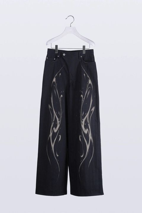 【26SS / 予約受付中】Refract Bleach Denim [black]  - リフラクトブリーチデニム [ブラック] / SS26BT09