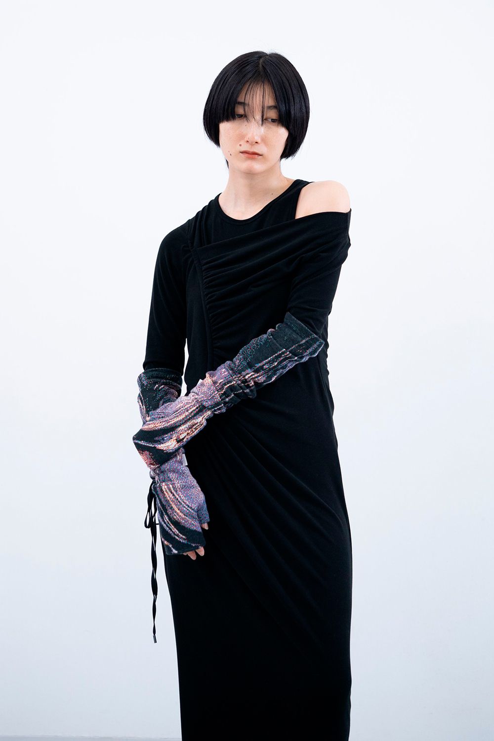 【24AW】Orbs Knit Arm Covers [night] - オーブスニットアームカバー [ナイト] / AW24KN04