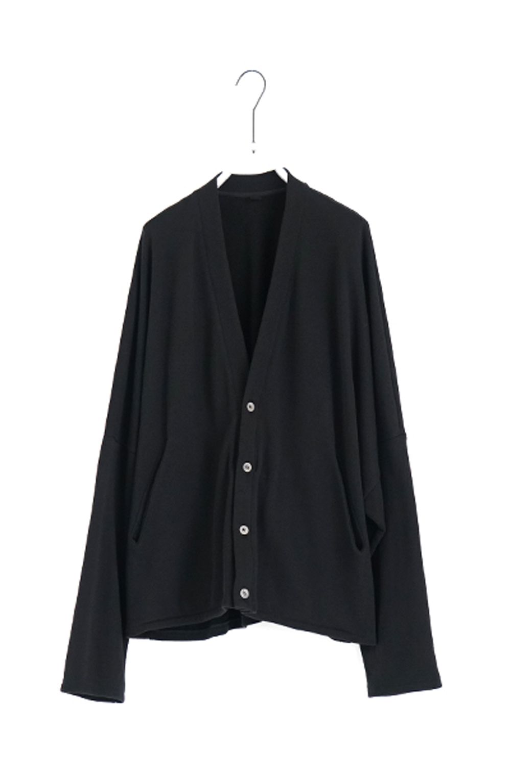 sweat cardigan [BLACK] - スウェットカーディガン [ブラック] / vu-cut-006