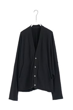 sweat cardigan [BLACK] - スウェットカーディガン [ブラック] / vu-cut-006