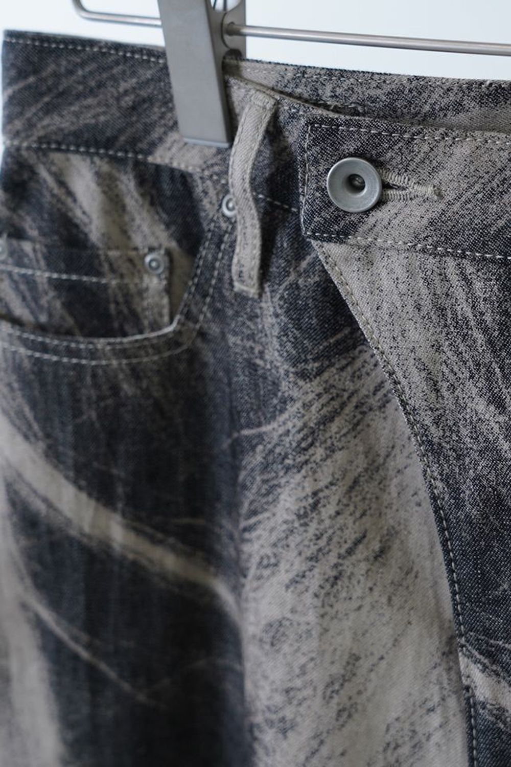 HATRA - 【24SS】Poil Bleach Denim [black] - ポワルブリーチ